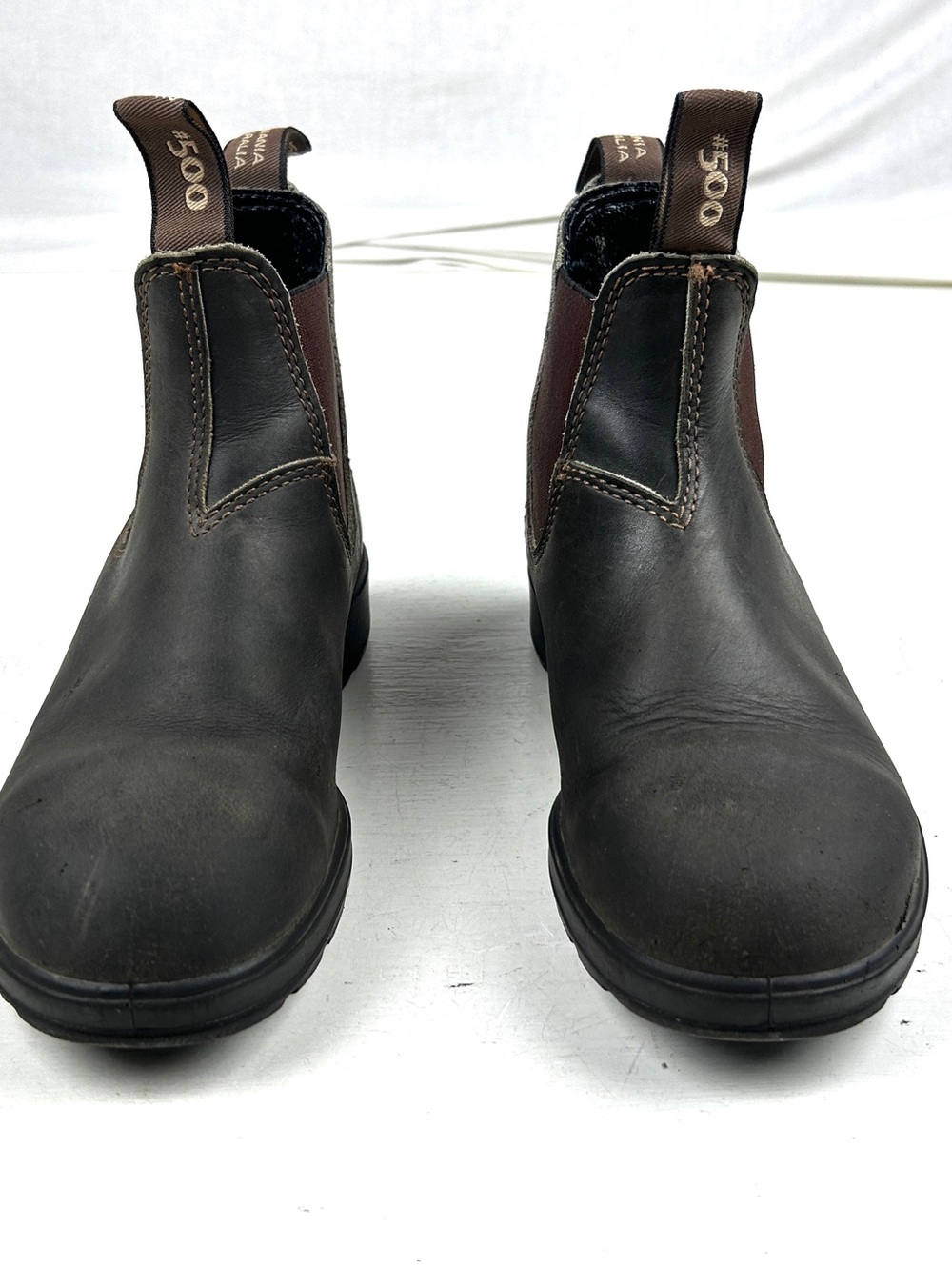 Blundstone 500 Boots Size 6.5 US Womens AU Sz 3.5 Brown Leather Chelsea Ankle - Picture 3 of 6